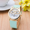 Gold Plated Cat Watch for Women (with 10 variations) - Holiday Sale!