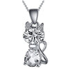 Silver Plated Cat Pendant